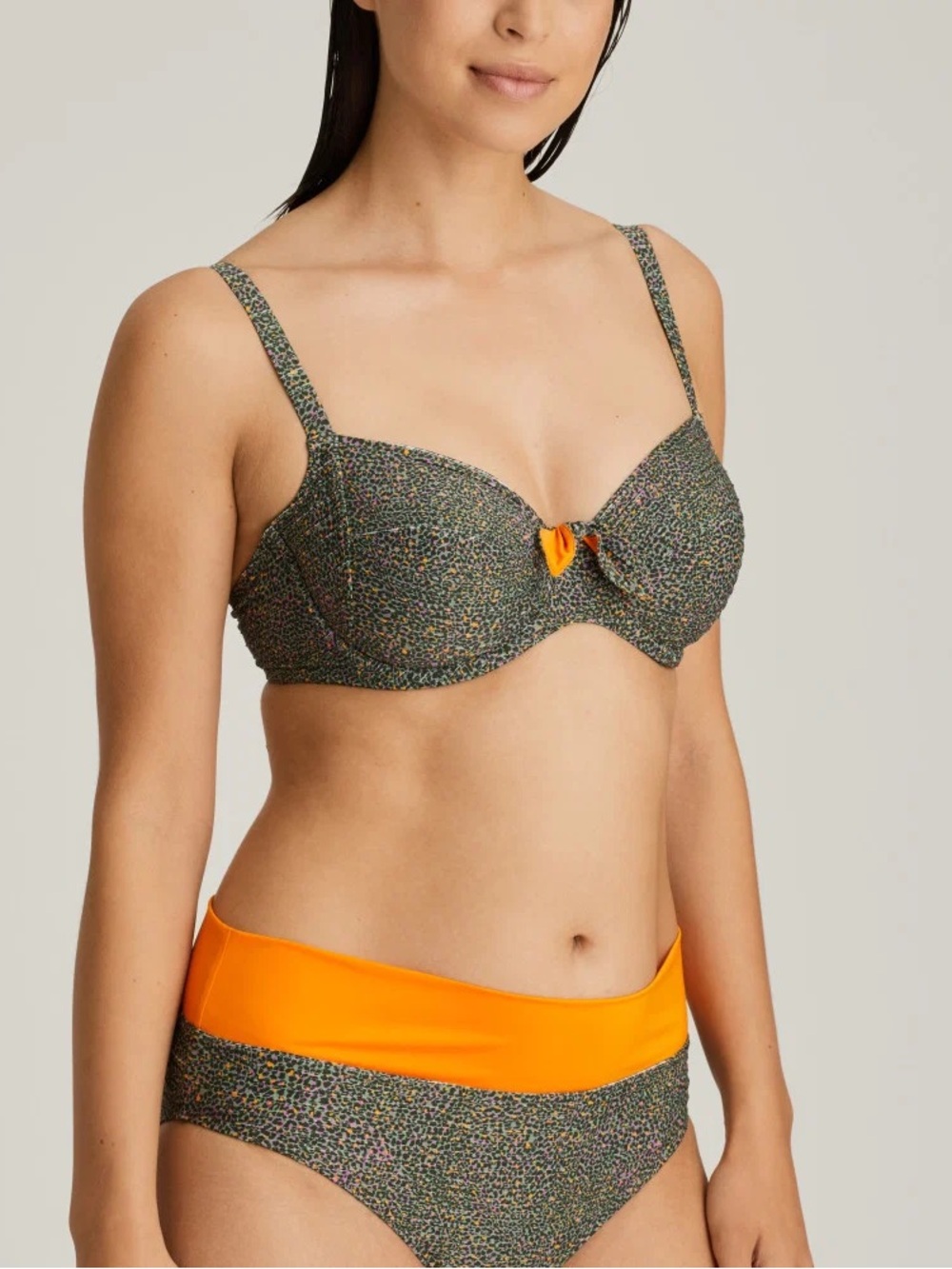 Prima Donna 2 piece colourful animal print bikini- 38 D top and small bottoms